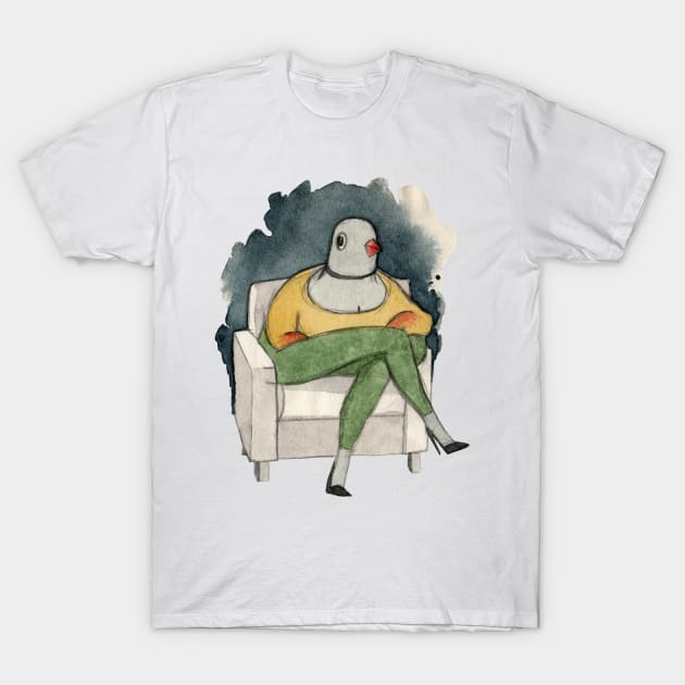 pigeon lady T-Shirt by podborski